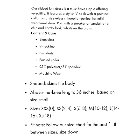 Boston Proper Sleeveless Collared Rib Knit Dress - Picture 6 of 7